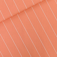 Canvas Gabardine Twill - Verticals NNMNN - Melon Punch