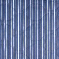 Katoen Quilted - Witte Streepjes - Jeansblauw