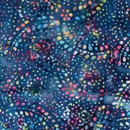 Poplin - Batik - Blauw