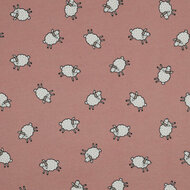 Flanel - Sheep - Roze