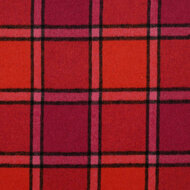 Mantelstof - Check - Cerise