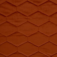 Velvet - Uni Quilted - Roest