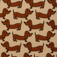 Viscose - Sweet Dog - Beige