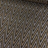 Jacquard Jersey - Zigzag Glitter - Zwart