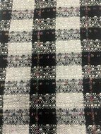 Jacquard - Happy Checkboard - Zwart-Wit