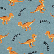 Jersey - Dinosaurs - Gemeleerd Rookblauw