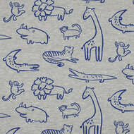 Sweat - Safari Animals - Gemeleerd Lichtgrijs