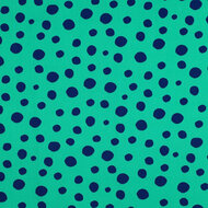 Poplin - Bolletjes - Groen