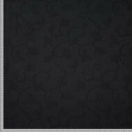Jacquard Canvas - Black Rose - Zwart