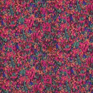 Ecovero Viscose - Colorful Garden - Donkergroen