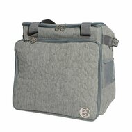 Babysnap Overlocktas Grijs Quilted