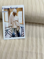 Katoen Polyester - 3D Stripes - Beige