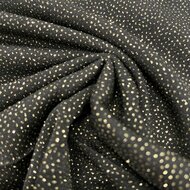 Jersey - Uni Glitter - Black-Gold