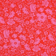 Jersey - Bloemen - Rood