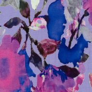 Viscose Twill - Bladeren - Lila
