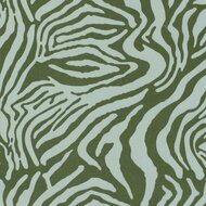 Katoen Satijn Stretch - Zebra - Kaki