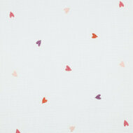 Tetra - Embroidery Hearts - Ecru