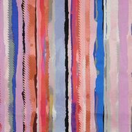 Katoen Satijn - Stripes - Mauve