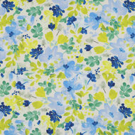 Viscose Stretch - Flowers - Ecru