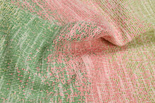 Jacquard Stretch - Flow - Groen-Roze