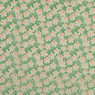 Katoen Voile - Flowers - Ecru