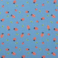 Jersey - Strawberries - Blauw
