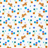 Jersey - Dogs and Blocks - Gebroken Wit