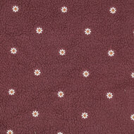 Teddy - Embroidery Flowers - Aubergine