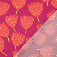 Poplin - Tulips - Fuchsia