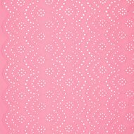 Katoen - Uni Embroidery - Roze