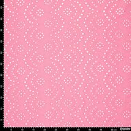 Katoen - Uni Embroidery - Roze