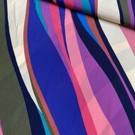 Viscose Crepe - Lines - Multicolor
