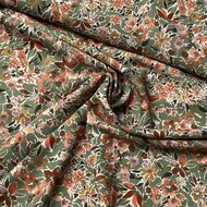 Crepe - Flowers - Groen
