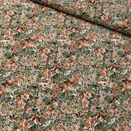 Crepe - Flowers - Groen