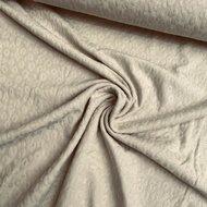 Jersey - Gestikte Luipaard - Beige