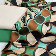 Satijn - Shapes - Groen