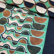 Satijn - Shapes - Groen
