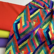 Viscose - Stained Glass - Rood