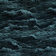 Jersey - Ocean Waves - Zwart