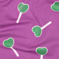 Jersey - Glitter Lollypop - Paars
