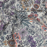 Poplin - Flowers - Ecru
