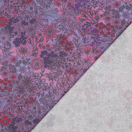 Poplin - Flowers - Lavendel