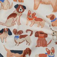 Poplin - Dogs - Ecru