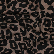 Viscose Stretch - Animal Skin - Bruin