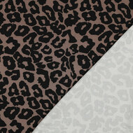 Viscose Stretch - Animal Skin - Bruin