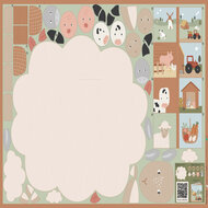 Poplin - Paneel Playmat Boerderij - Multicolor