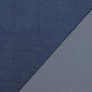 Ribfluweel - Uni Jeanslook - Jeansblauw