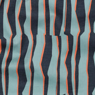 Katoen Voile - Geometric - Licht Petrol