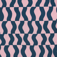 Viscose - Graphic - Roze-Petrol