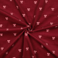 Ribfluweel - Embroidery Bows - Bordeaux